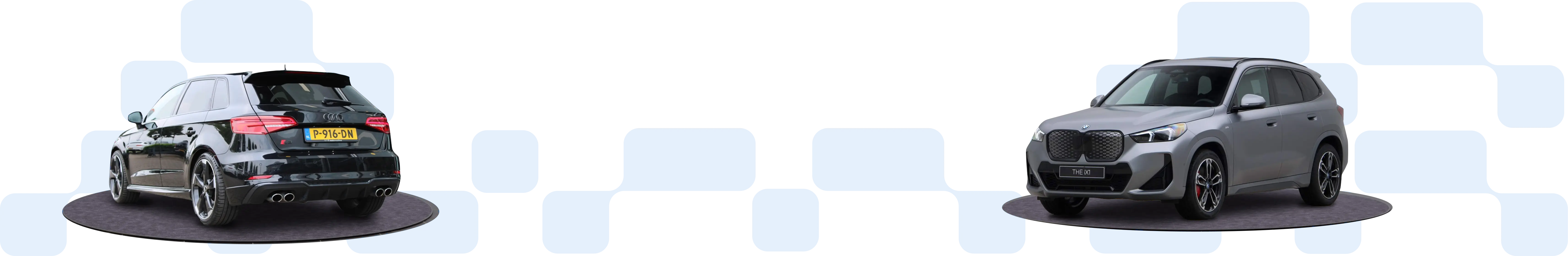 CarView app interface showing before and after car photos